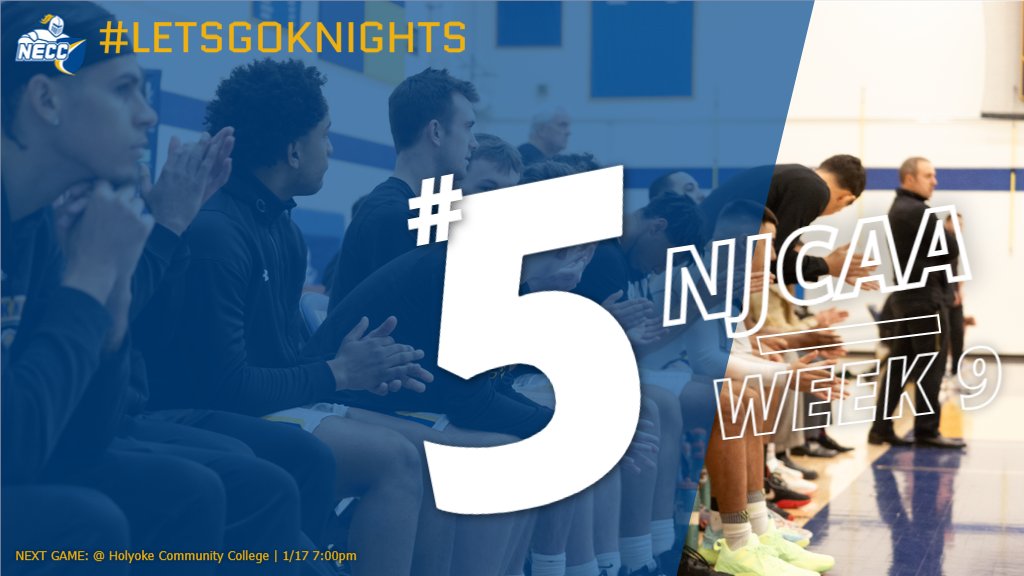 Knights jumps two spots to #5 in week 9 NJCAA poll