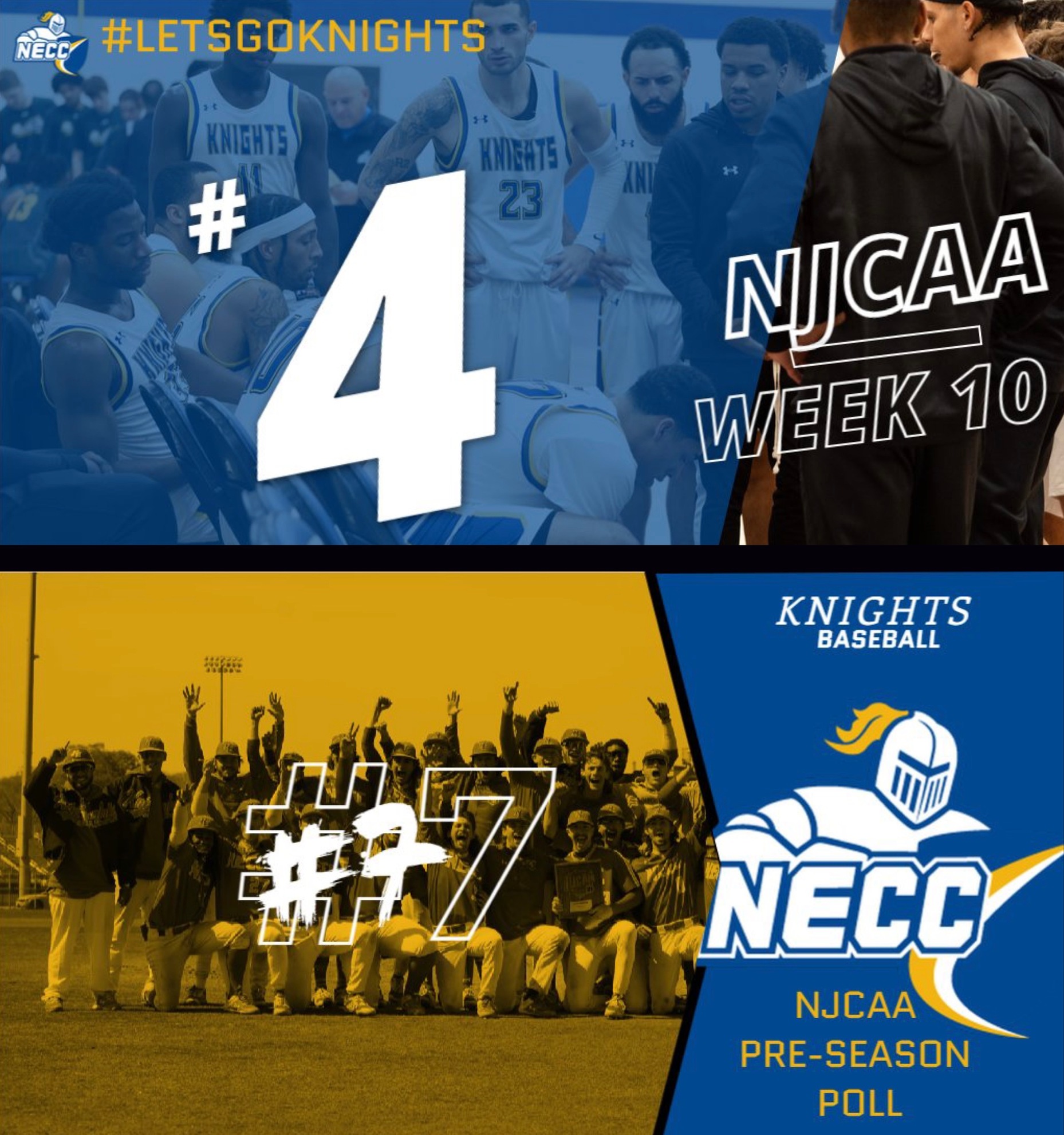 National Rankings: Basketball up one spot to 4 in Week 10 poll, Baseball 7 in preseason ranking